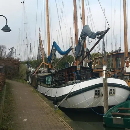Botel Barge Near Amsterdam *